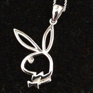 Playboy bunny necklace.